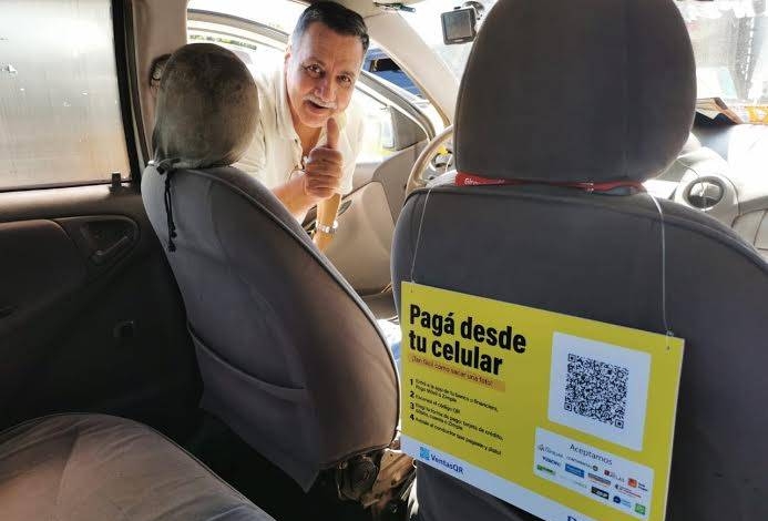 Taxis de Asunción aceptan pagos con tarjeta mediante tecnología QR