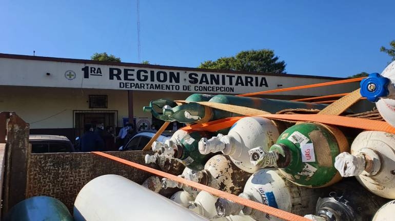 Hospital de Concepción recibirá 82 de balones de oxígeno