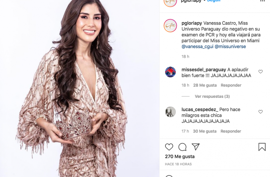 Vanessa Castro si representará a Paraguay en Miss Universo