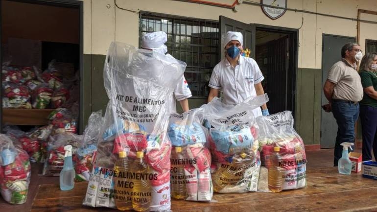 Tercera entrega de kits de almuerzo escolar a 39 instituciones de Asunción