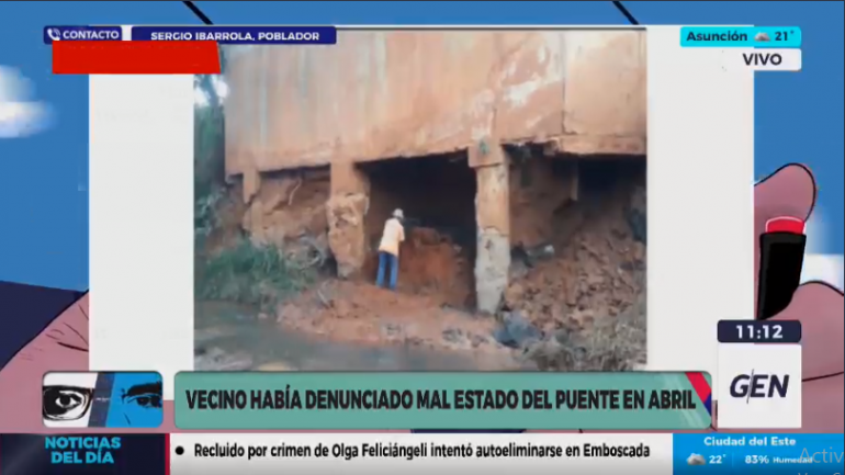 Hace más de un mes, vecinos informaron de la falla al MOPC: “Pudo evitarse la tragedia”