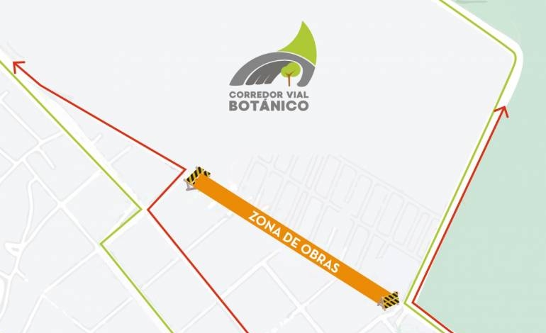 Corredor Vial Botánico: desvíos durante 10 días por obras sobre Primer Presidente
