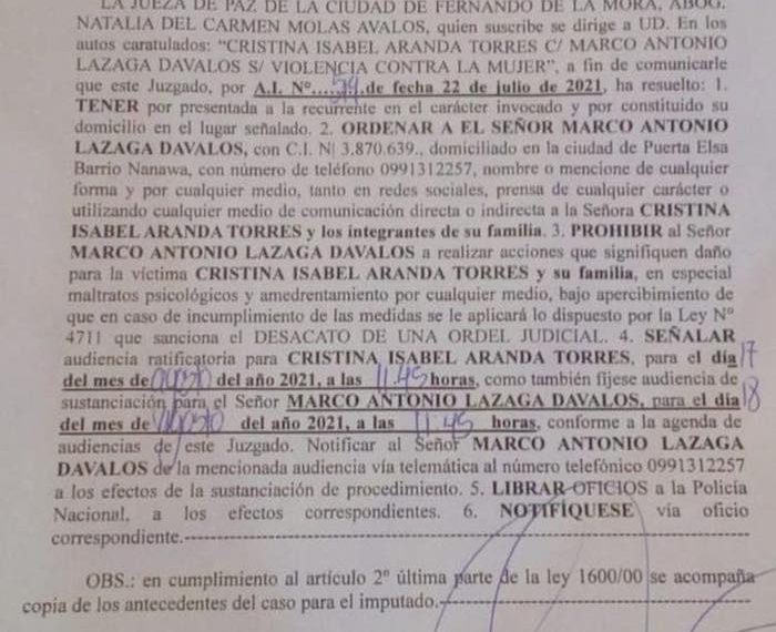 Cristina Aranda denuncia a Marcos Lazaga por violencia contra la mujer