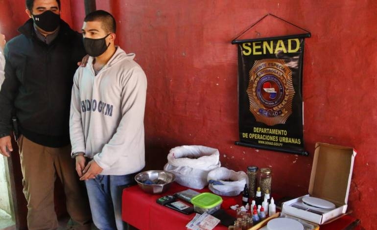 Detienen a joven que hacía “delivery” de droga en Guarambaré
