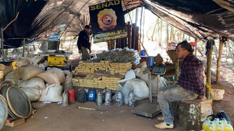 SENAD incautó más de 7 Toneladas de marihuana en mega campamento narco