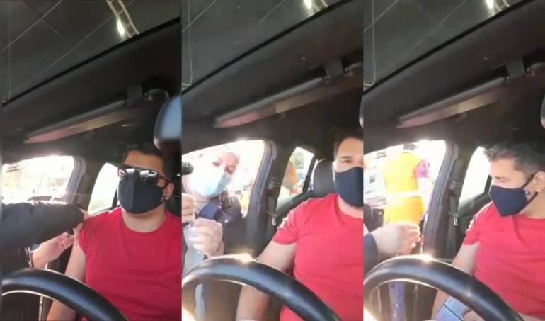 Vacunación en ex Aratiri: “Parece que no cargué mi jeringa… muero si te pasa algo”