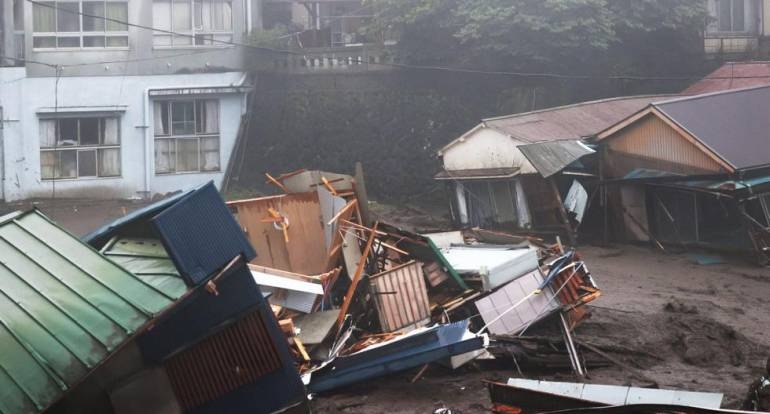 Las lluvias récord en Japón dejan 2 muertos y una veintena de desaparecidos