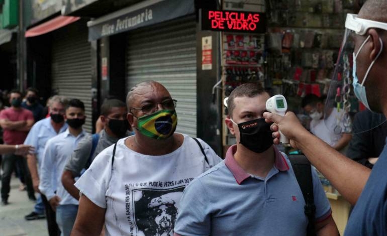 Brasil roza los 20 millones de contagios por el COVID-19