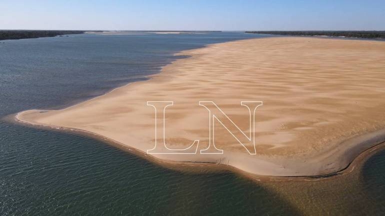 La bajante histórica del río Paraná